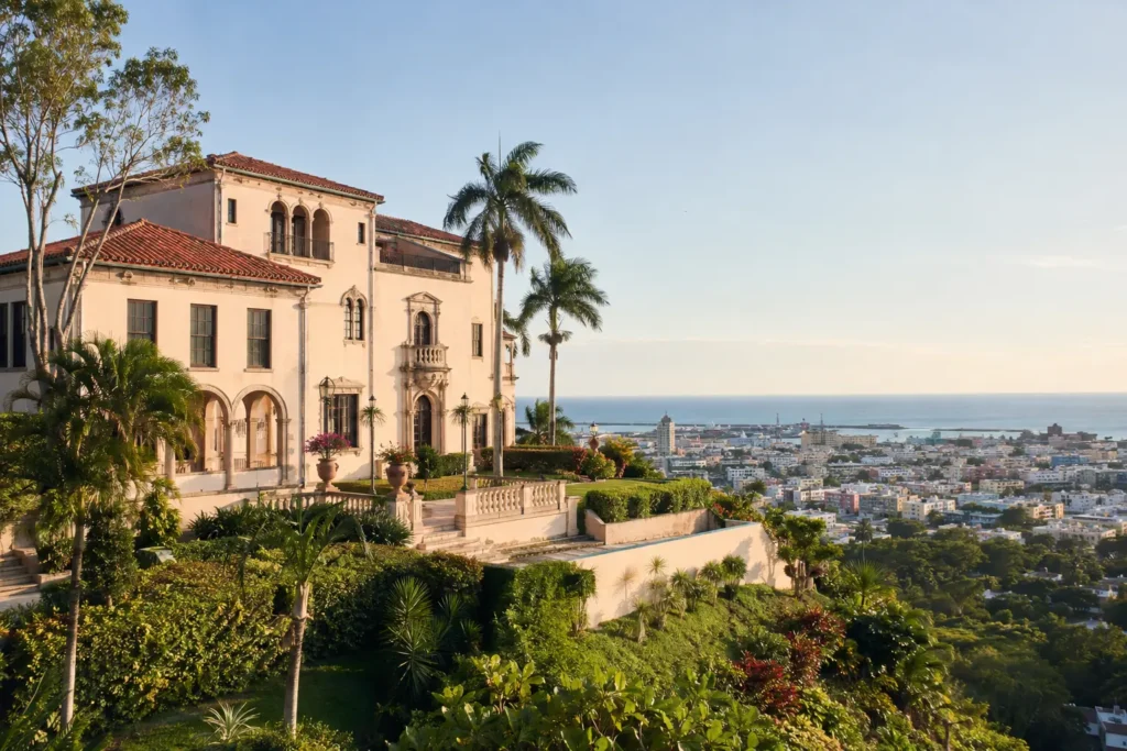 Castillo Serrallés hilltop mansion overlooking Ponce, Puerto Rico